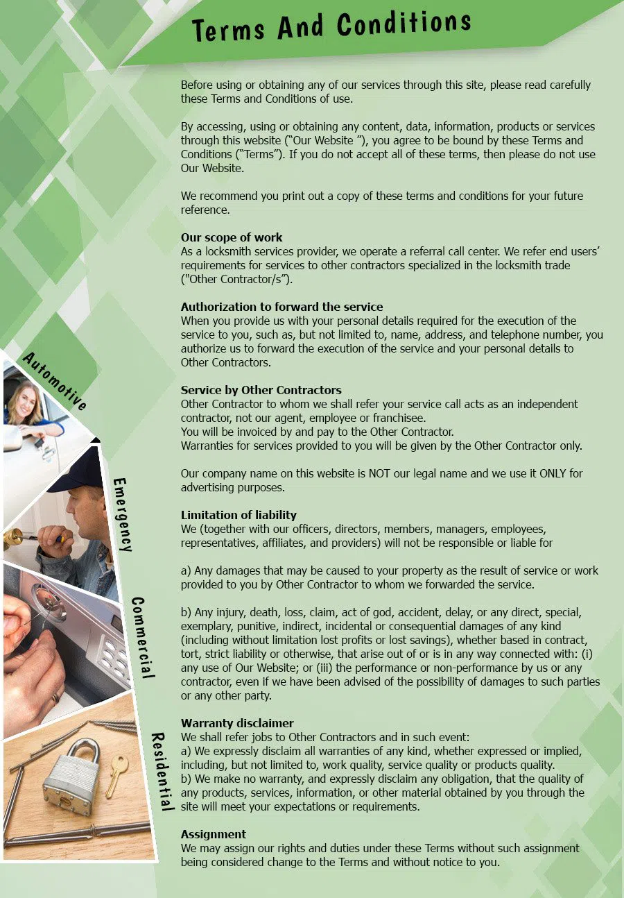 Lock Safe Services Atlanta, GA 404-479-7518 - TermsAndConditions-2